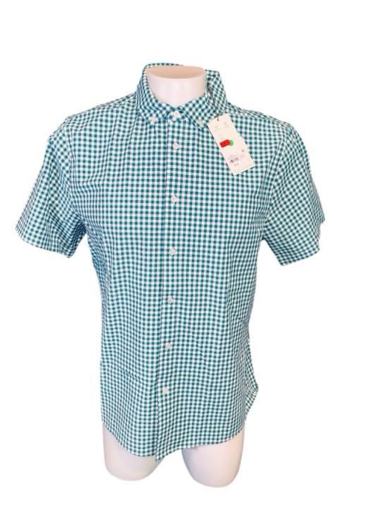 Walter Hagen Other - Men's Walter Hagen golf Shirt XL Green & White gingham d14